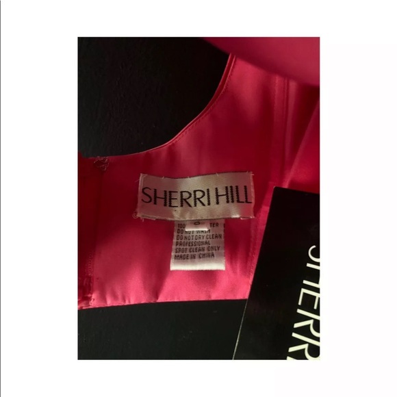 Sherri Hill Pink Rose Floral Two Piece Spring Prom Dress Size 0 NWT - Picture 6 of 12